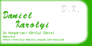 daniel karolyi business card
